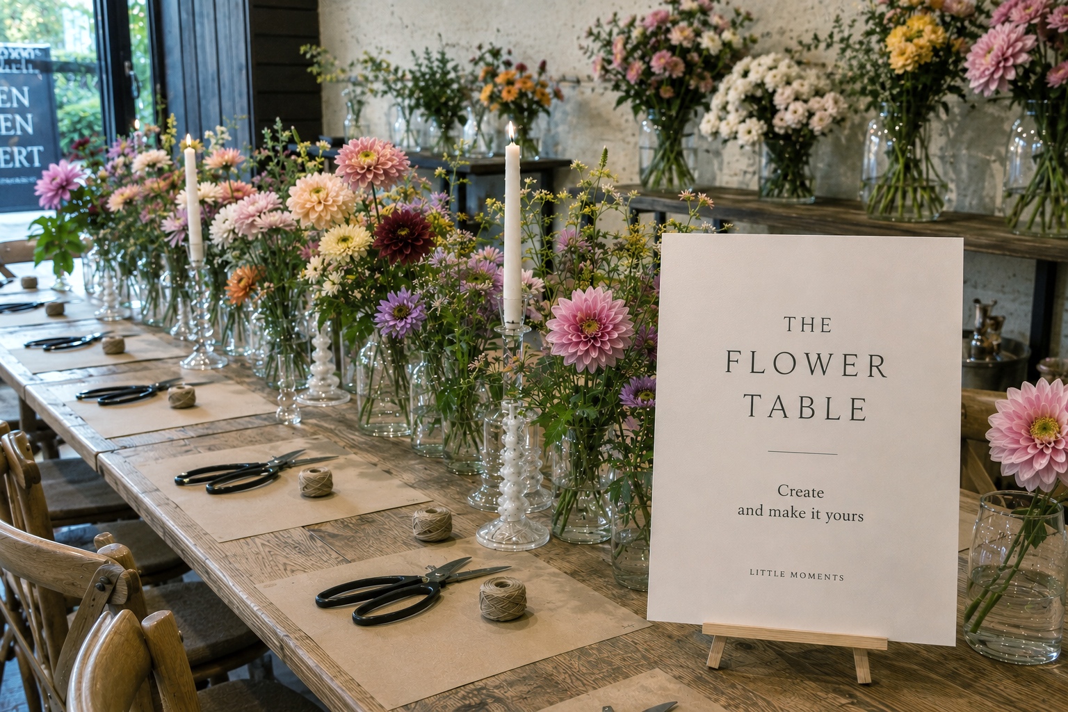 the flower table blomster workshops til virksomheder